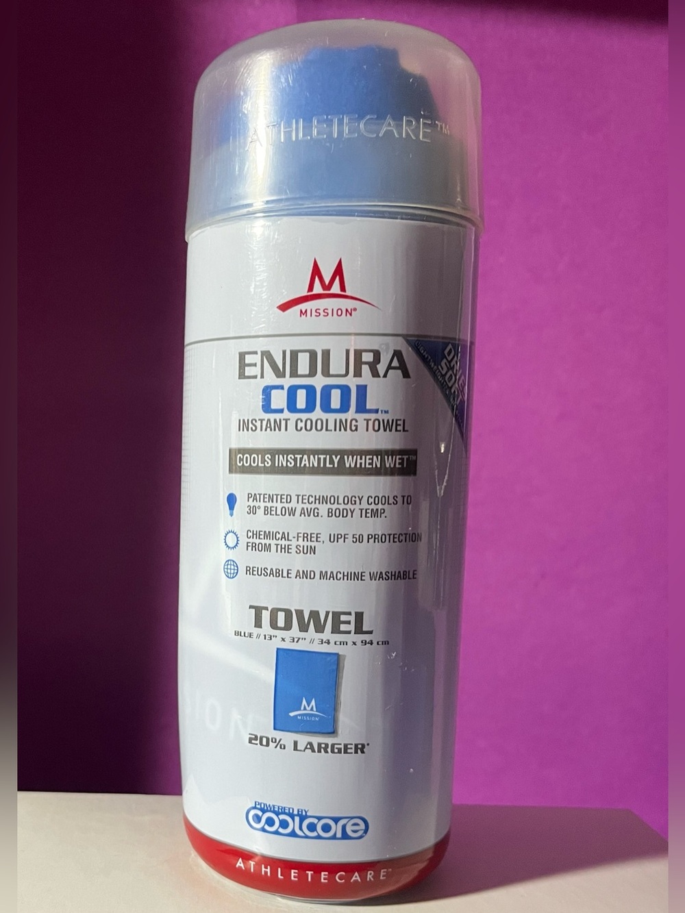 Mission - Endura Cool - Instant Cooling Towel - Blue